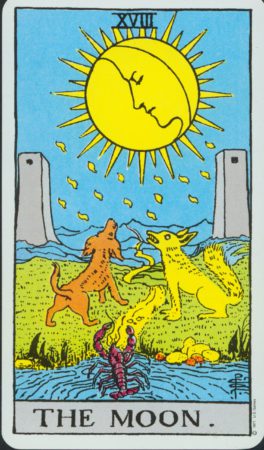 the moon tarot card